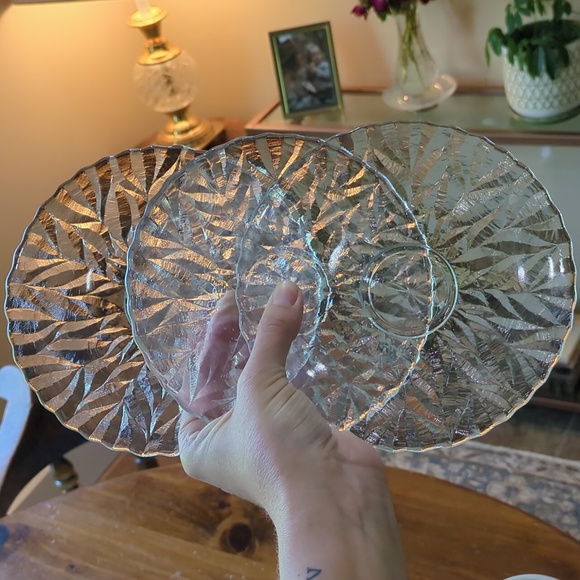 Vintage Mikasa crystal plates - Picture 11 of 11